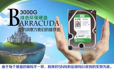 深度剖析 西部数据WD30EZRX绿盘3TB硬盘的性能与市场定位